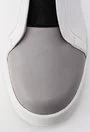 Pantofi alb cu gri din piele naturala Iliona