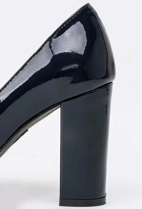 Pantofi bleumarin din piele naturala Swan