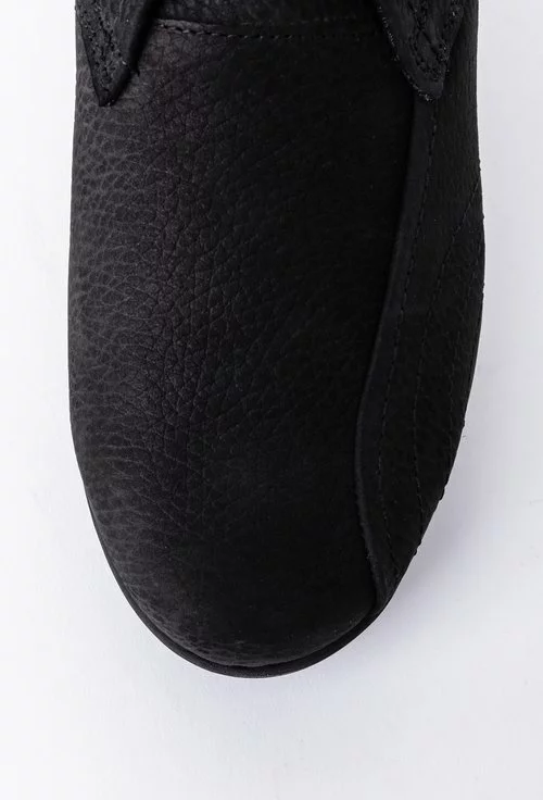 Pantofi casual din piele intoarsa cu șiret si cusaturi decorative