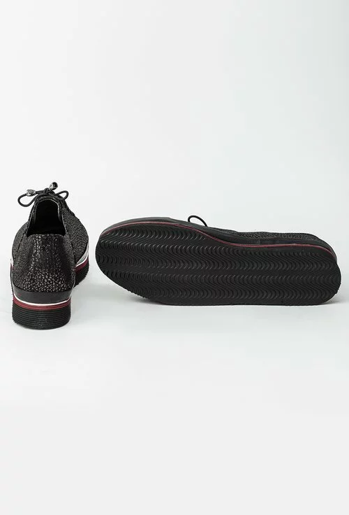 Pantofi casual din piele naturala cu sidef Natasa