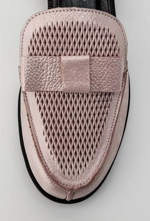 Pantofi casual roz pal din piele naturala Izara