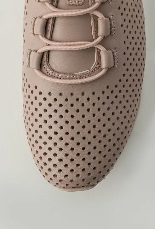 Pantofi casual roz pal din piele naturala Viveca