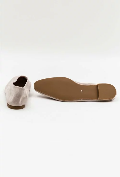 Pantofi casual tip loafers din piele naturala intoarsa