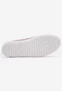 Pantofi dama casual roz din piele perforata pe laterale