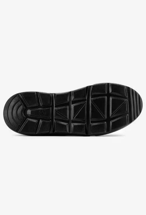 Pantofi din piele intoarsa neagra cu detalii snake print