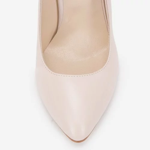 Pantofi din piele naturala roz Fever