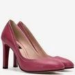 Pantofi din piele naturala roz Korali
