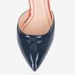 Pantofi din piele naturala bleumarin cu rosu Sabine