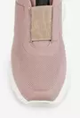 Pantofi din piele taupe cu detalii negre