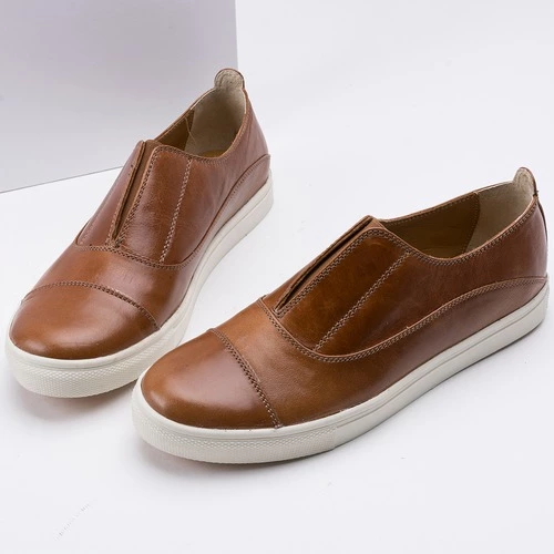 Pantofi maro din piele naturala Ansel