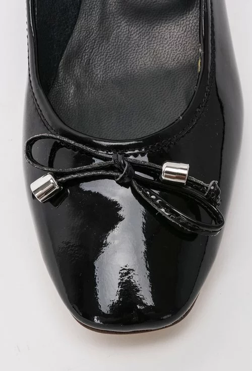 Pantofi negri din piele naturala Fern