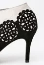 Pantofi negru cu crem din piele naturala Julieta