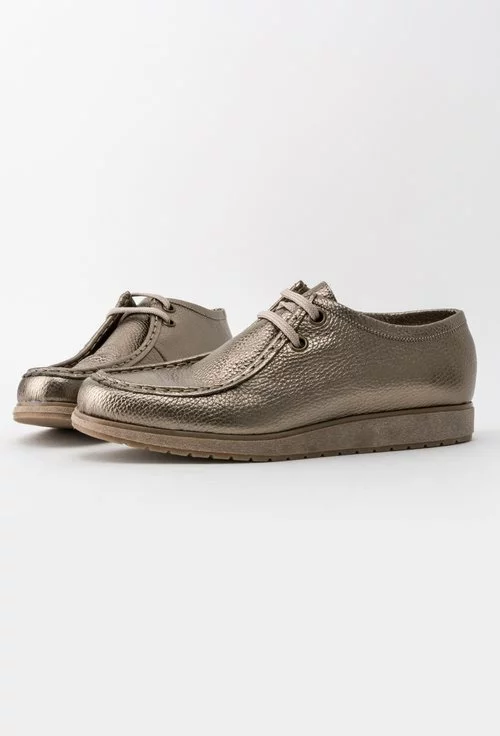 Pantofi nuanta bronz din piele naturala Verro