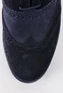 Pantofi Oxford bleumarin din piele naturala Edith