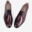 Pantofi Oxford bordo din piele naturala Poirot