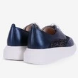 Pantofi Oxford din piele naturală bleumarin Creative