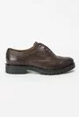 Pantofi Oxford maro din piele naturala Timea