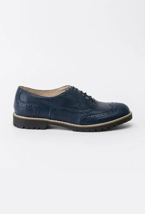 Pantofi Oxford navy din piele naturala Liza