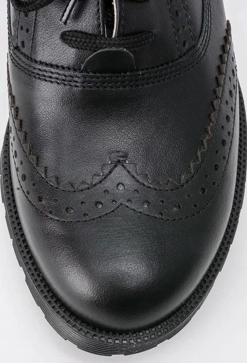Pantofi Oxford negri din piele naturala Gladis