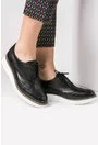 Pantofi Oxford negri din piele naturala Regine