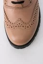 Pantofi Oxford nude din piele naturala Gladis