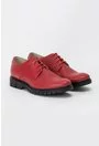 Pantofi Oxford rosii din piele naturala Giuliet