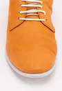 Pantofi portocalii din piele cu siret