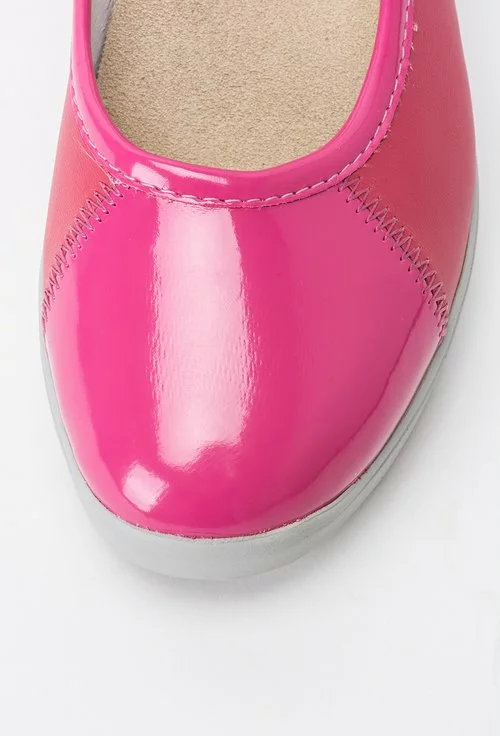 Pantofi roz din piele naturala Philip