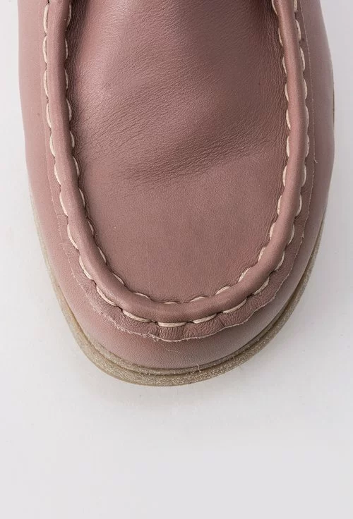 Pantofi roze inchis din piele naturala Verro
