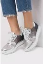 Pantofi sport argintiu cu gri si bleumarin Gloria