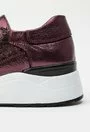 Pantofi sport burgundy din piele naturala Devona