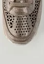 Pantofi sport rose-argintiu din piele naturala perforata Labonita