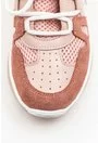 Pantofi sport roz pal din piele naturala box si piele intoarsa