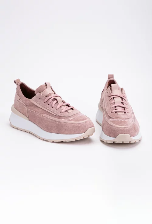 abolish intentional ~ side Pantofi sport roz prafuit din piele intoarsa - Dasha.ro