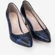 Pantofi Stiletto navy cu negru si albastru din piele naturala Alvi