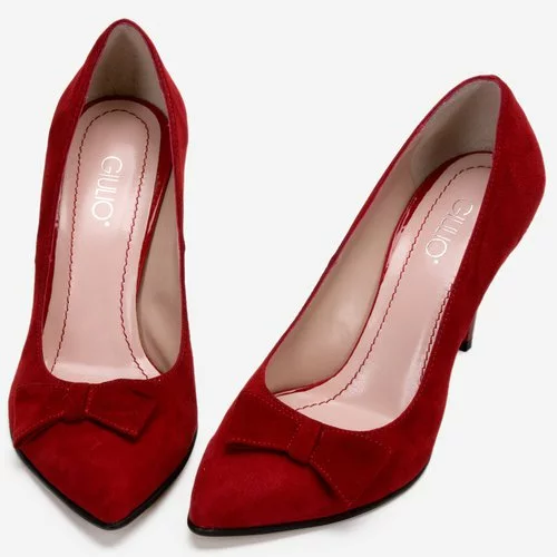 Sympathetic alarm Intense Pantofi stiletto rosii din piele naturala Francesca