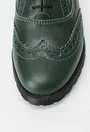 Pantofi verzi din piele naturala Verti