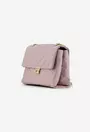 Poseta dama roz pudra din piele