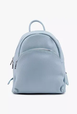 Rucsac dama bleu confectionat din piele naturala