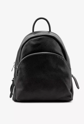 Rucsac dama negru confectionat din piele naturala