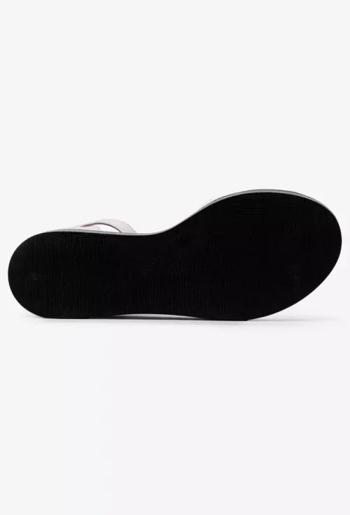Sandale dama albe din piele cu platforma picture - 5