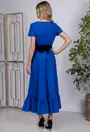 Rochie albastra cu buzunare