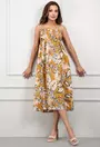 Rochie maro cu imprimeu