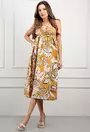 Rochie maro cu imprimeu