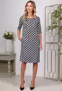 Rochie neagra cu buzunare si detalii albe