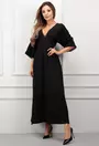 Rochie neagra cu decolteu in V