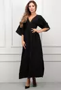Rochie neagra cu decolteu in V