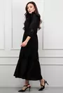 Rochie neagra cu inchidere fermoar