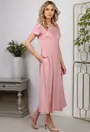 Rochie roz cu buzunare