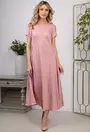 Rochie roz cu buzunare